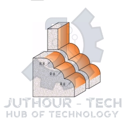 Router Drill Bit D: 51mm H: 25mm Shank: 12	